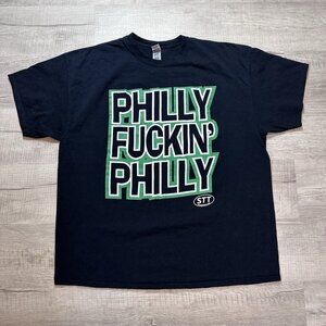 Philly F*cking Philly I'm A Eagle T-Shirt Street Talk Tees Black & Green 2XL